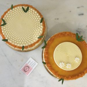 Entremet abricots mousse huile d'olive